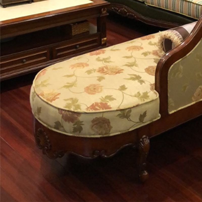 Traditional Floral Chaise Lounge Couch Bedroom Living Room Chaise with Rolled Arms Clearhalo 'Chairs & Seating' 'Chaise Lounge' 'chaise_lounge' 'furn' 'furn_chaise_lounge' 'Furniture' 'Living Room Furniture' 1200x1200_3c12b1aa-b9b2-4bc5-a795-b3efc218aa52