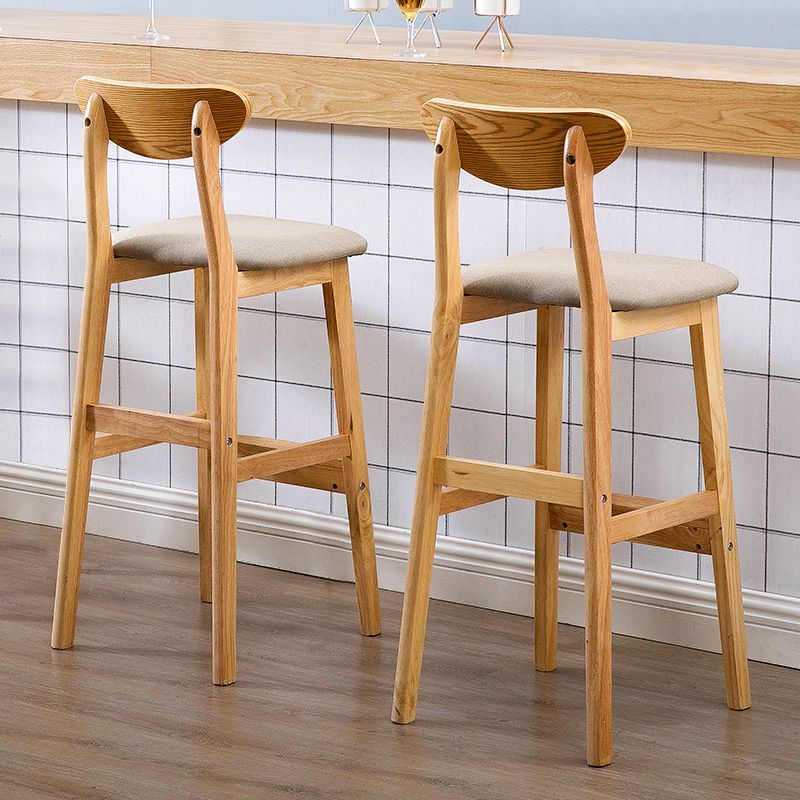 Scandinavian Counter Height Stools Living Room Barstools with Solid Wood Clearhalo 'Bar Furniture' 'Bar Stools' 'bar_stools' 'furn' 'furn_bar_stools' 'furniture_bar_stools' 'Kitchen & Dining Furniture' 'kitchen&dining_furn' 'kitchen' 'kitchen_furn' Furniture' 1200x1200_3c14f0f6-7b3c-4aab-8a30-6e998b03019d