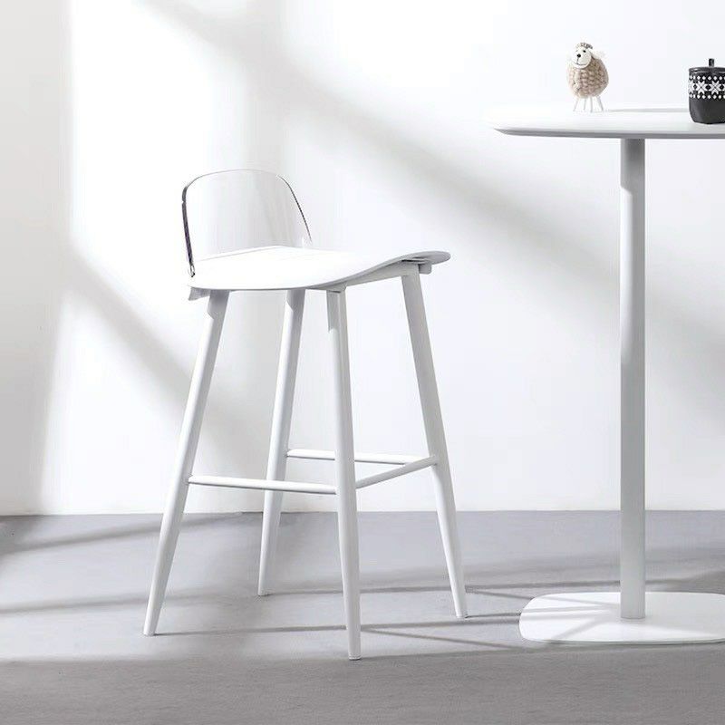 Scandinavian Footrest Home Stool Matte Finish Plastic Bar Stool Clearhalo 'Bar Furniture' 'Bar Stools' 'bar_stools' 'furn' 'furn_bar_stools' 'Furniture' 'furniture_bar_stools' 'Kitchen & Dining Furniture' 1200x1200_3c166084-1581-4d72-a13f-0d43b80a3f06