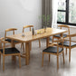 Industrial 1/2/7 Pieces Furniture Solid Wood Rectangle Dining Set in Natural