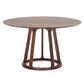 Round Solid Wood Brown Tone Dining Table Modern Pedestal Table for Dining Room Clearhalo ' dining_table' 'Dining Tables & Seating' 'Dining Tables' 'furn' 'furn_dining_table' 'Furniture' 'furniture_dining_table' 'Kitchen & Dining Furniture' 'kitchen&dining_furn' 'kitchen' 'kitchen_dining_table' 1200x1200_3c183522-a24f-4e15-80e1-a716f3759a9b