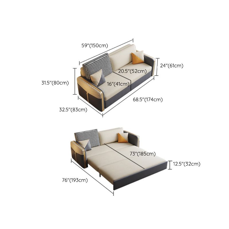 Divani per sonno posteriore cuscino bianco.