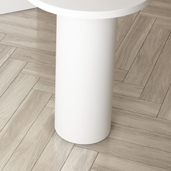 Tavolo da bar in legno bianco a doppio piedistallo contemporaneo tavolo da pranzo in legno massiccio