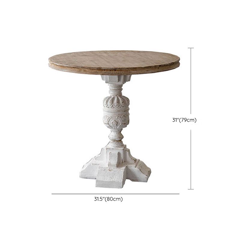 Houten en metalen zijkant snacktafel rustieke stijl massieve houten eindtafel