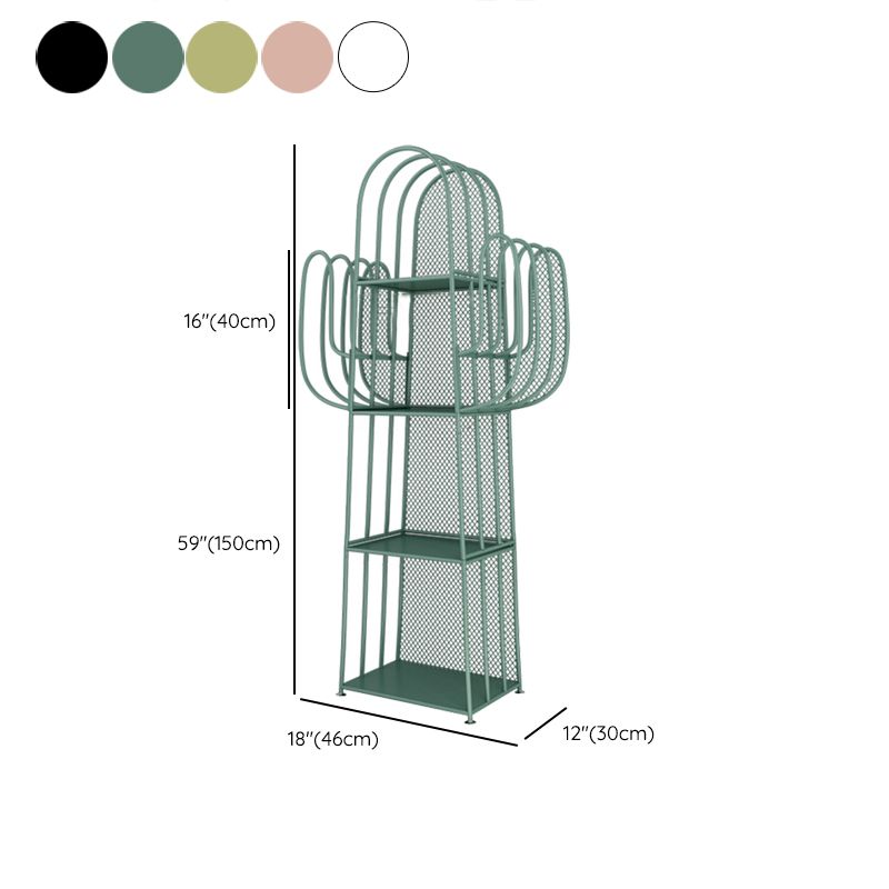 Libreria geometrica scandinava Metal With Back Shelf with Scaffali