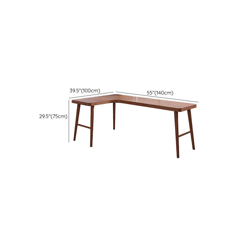 Modern Solid Wood Office Desk L-Shape Task Desks with 5-Legs for Home Clearhalo 'furn' 'furn_office_desk' 'Furniture' 'Office Desks' 'Office Furniture' 'office_desk' 1200x1200_3c1b4fe2-72fb-4f68-a8be-27e3009adad3
