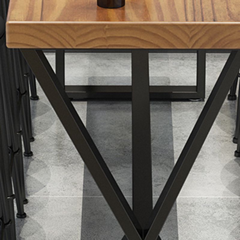 Glam Bar-height Table Solid Wood Top Pub Table for Patio Use Clearhalo 'Bar Furniture' 'Bar Tables' 'bar_tables' 'furn' 'furn_bar_tables' 'Furniture' 'Kitchen & Dining Furniture' 1200x1200_3c1b9f35-b186-42d0-9991-cd5350d48367