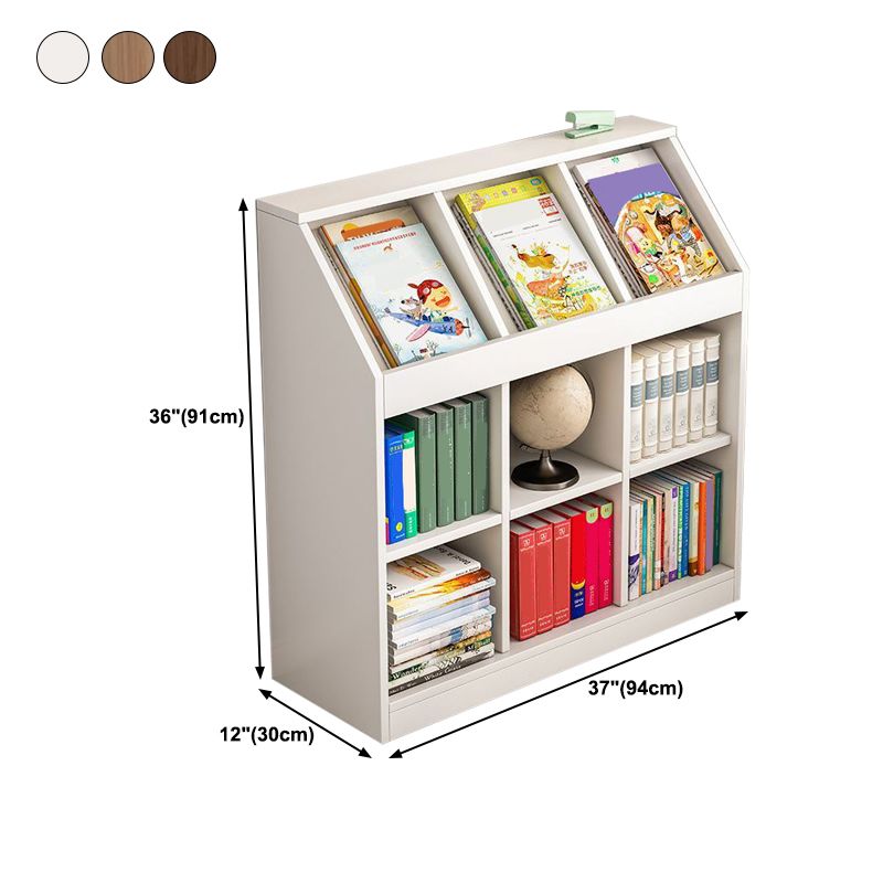 Closed Back Bookcase Standard Shelf Bookcase for Home Office