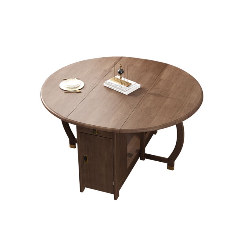 Mid-Century Modern Dining Table Round Solid Wood Brown Dining Table for Home Use Clearhalo ' dining_table' 'Dining Tables & Seating' 'Dining Tables' 'furn' 'furn_dining_table' 'Furniture' 'furniture_dining_table' 'Kitchen & Dining Furniture' 'kitchen&dining_furn' 'kitchen' 'kitchen_dining_table' 1200x1200_3c1c571b-7301-4e9a-a8dd-d73e5c2d075b