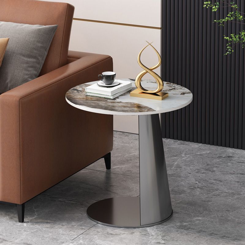 Table accent côté piédestal moderne de 19,69 "de haut de haut