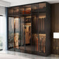 Modern Style Glass Wardrobe Bedroom Wardrobe Closet with Soft Close Door Clearhalo 'Armoires & Wardrobes' 'armoires_wardrobes' 'Bedroom Furniture' 'furn' 'furn_armoires_wardrobes' 'Furniture' 1200x1200_3c1d313d-afcf-4b30-bc38-f7f54f689124