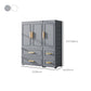 Hinged Wardrobe Cabinet Modern Plastic Storage Cabinet for Bedroom