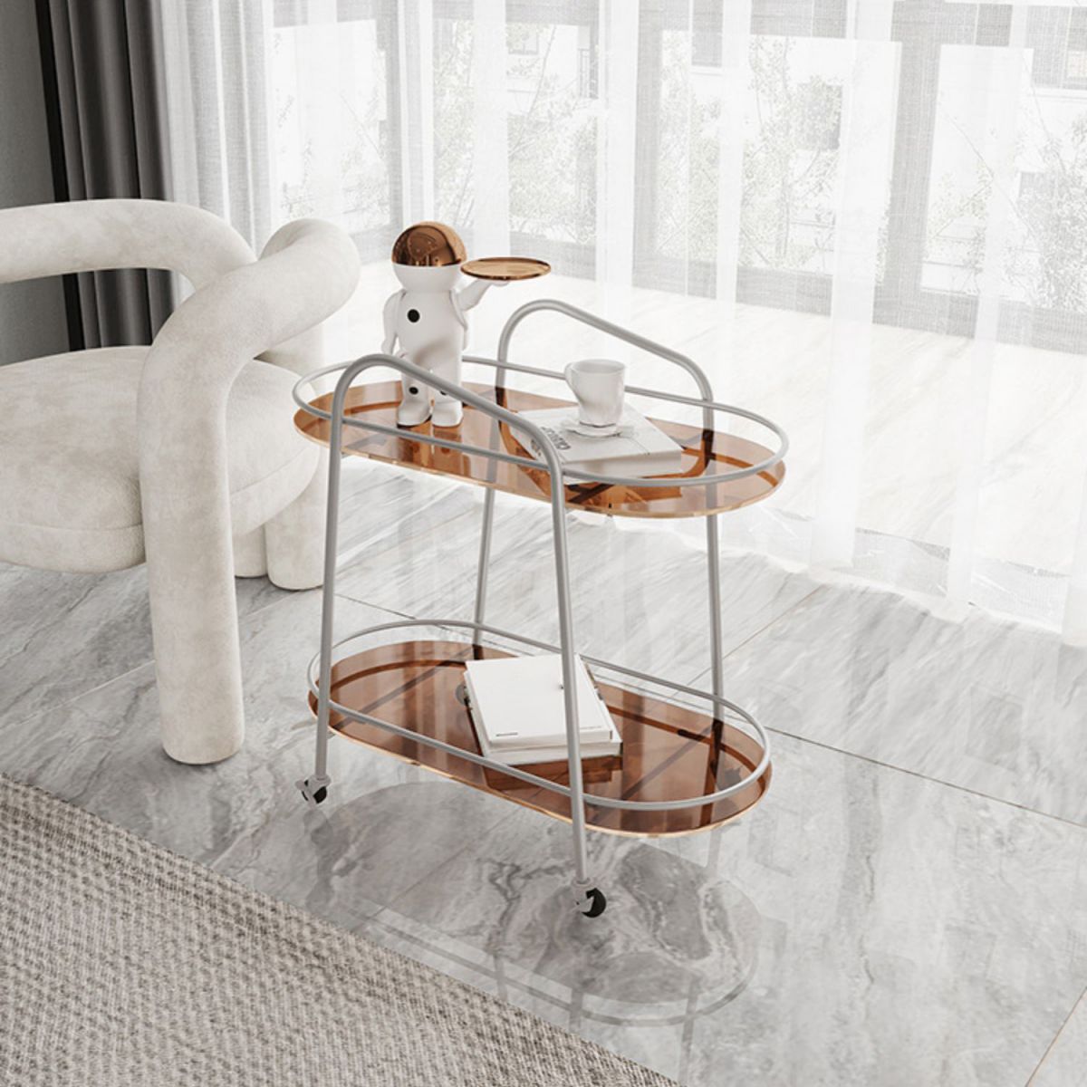 Glam Style Geometric Bookcase Metal Vertical Bookshelf,27.2" H x 13" W Clearhalo 'Bookcases' 'furn' 'furn_bookcases' 'Furniture' 'furniture_bookcases' 'Office Furniture' 1200x1200_3c1e3c4b-00f8-4de2-88e2-2a0aea2c4714