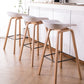 Scandinavia Style Bar-stool Wooden Legs Bucket Seat for Kitchen Bar Clearhalo 'Bar Furniture' 'Bar Stools' 'bar_stools' 'furn' 'furn_bar_stools' 'furniture_bar_stools' 'Kitchen & Dining Furniture' 'kitchen&dining_furn' 'kitchen' 'kitchen_furn' Furniture' 1200x1200_3c1e5628-33f9-4f0e-81b2-111fd5de6545