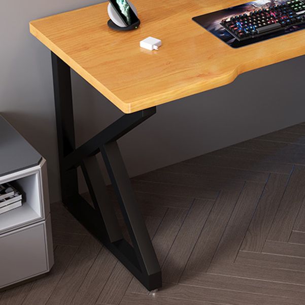 Escritorio ergonómico de 29.5 pulgadas escritorio amarillo rectangular escritorio de oficina