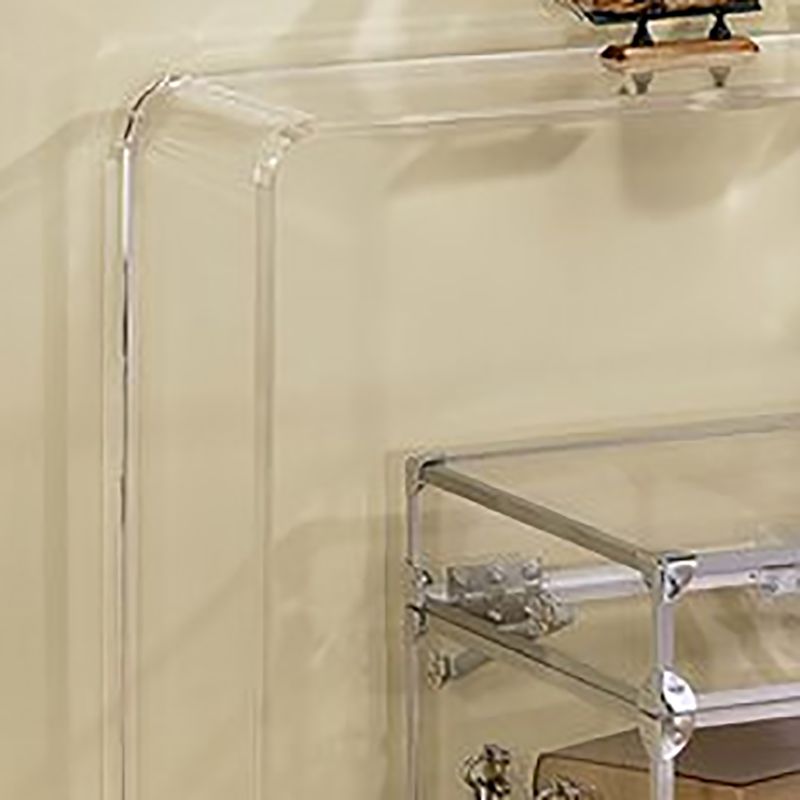 Home Rectangular Office Writing Desk Acrylic Modern Style Office Desk