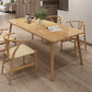 Simplicity Home Solid Wood Dining Table Rectangle Shape Dining Table with 4 Legs Base Clearhalo ' dining_table' 'Dining Tables & Seating' 'Dining Tables' 'furn' 'furn_dining_table' 'Furniture' 'furniture_dining_table' 'Kitchen & Dining Furniture' 'kitchen&dining_furn' 'kitchen' 'kitchen_dining_table' 1200x1200_3c205233-d019-489e-8109-40338c277b29