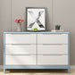 Coffre de rangement en bois vertical contemporain avec tiroirs pour chambre à coucher