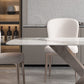 Minimalist Style Sintered Stone Dining Table with White Fixed Table and Trestle Base for Home Use Clearhalo 'Dining Room Sets' 'Dining Tables & Seating' 'dining_room_set' 'furn' 'furn_dining_room_set' 'Furniture' 'furniture_dining_room_set' 'Kitchen & Dining Furniture' 'kitchen&dining_furn' 'kitchen' 1200x1200_3c21aa19-e40f-486a-a395-ca9ea593d24e