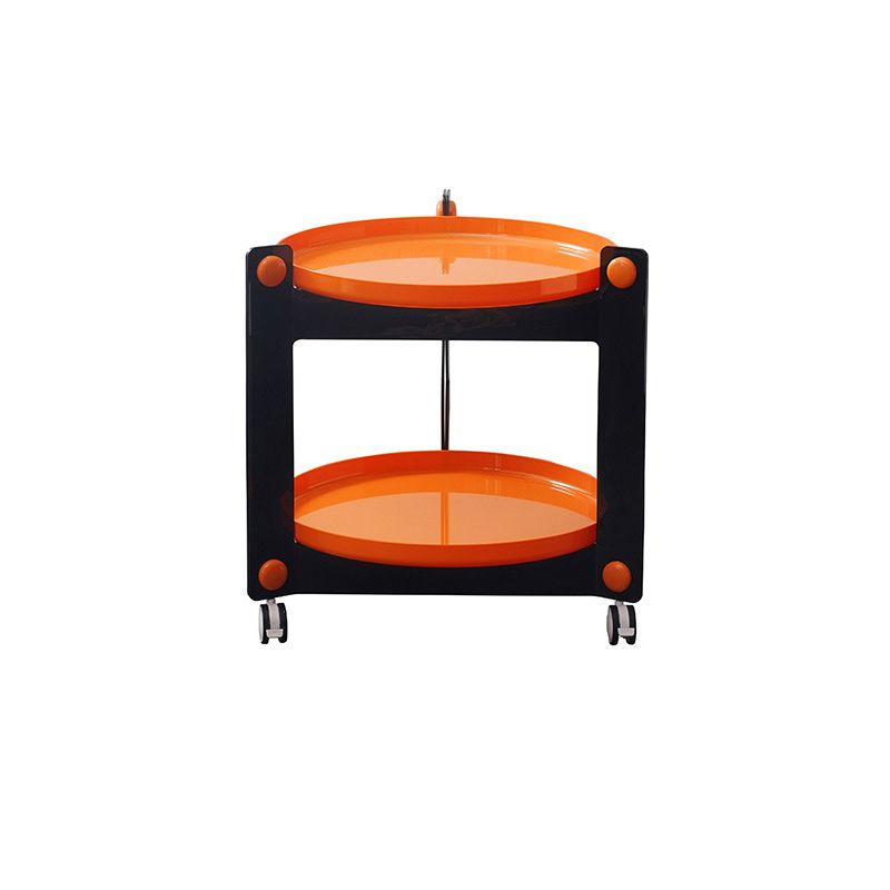 25.19" Tall 3 Legs End Table Tray Top Accent Side Table for Living Room