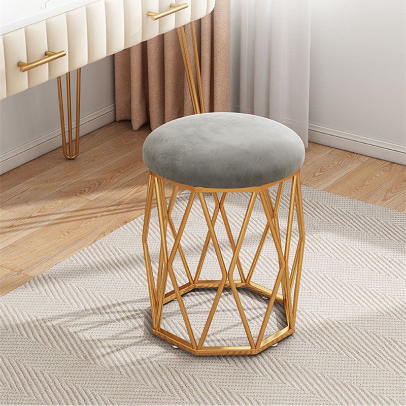 Solid Color Flannel Standard Stool Modern Simple Upholstered Stool Clearhalo 'furn' 'furn_ottomans_poufs' 'Furniture' 'Living Room Furniture' 'Ottomans & Poufs' 'ottomans_poufs' 1200x1200_3c236d9e-585a-4972-9515-e59f50d345aa