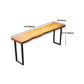 Juego de mesa de bar rectangular industrial, mesa de mostrador de madera de color natural, 1/5 piezas