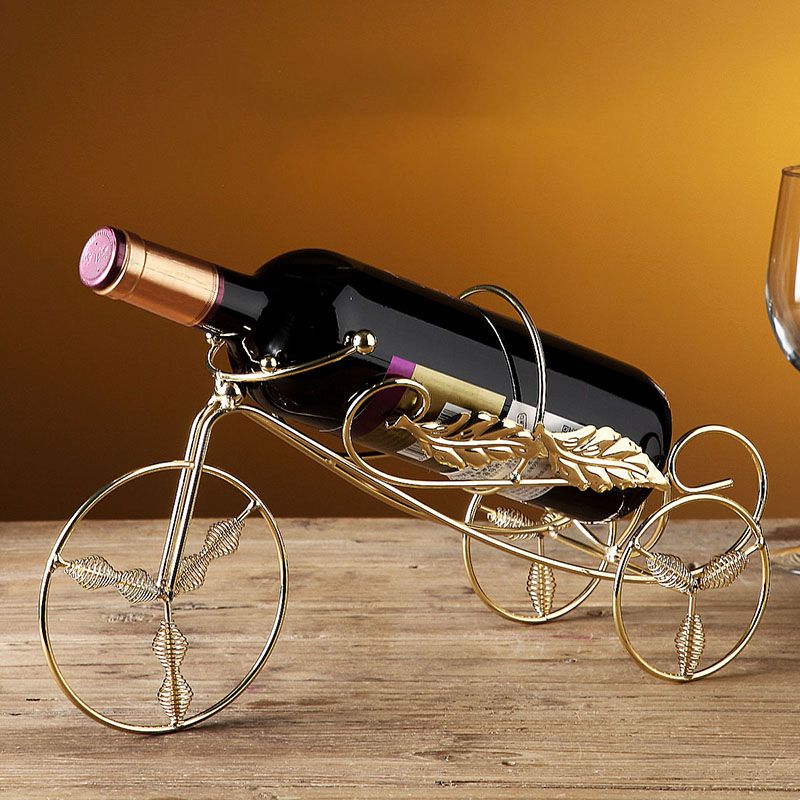 Modern Bike/ Boat/ Tree Metal Wine Racks Tabletop Wine Rack Kit in Brass Clearhalo 'furn' 'furn_wine_racks' 'Furniture' 'Kitchen & Dining Furniture' 'Wine Racks' 'wine_racks' 1200x1200_3c277e47-66b8-4a54-a531-ff064cee632c