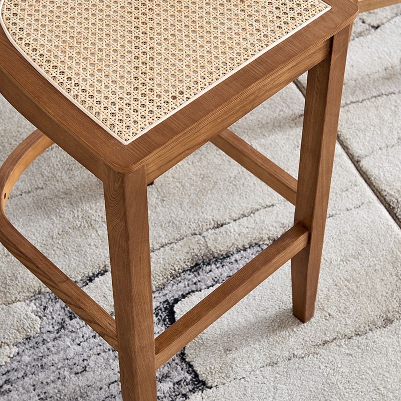 Modern Style Solid Wood Bar Stool with Footrest Low Back Bar Stool Clearhalo 'Bar Furniture' 'Bar Stools' 'bar_stools' 'furn' 'furn_bar_stools' 'furniture_bar_stools' 'Kitchen & Dining Furniture' 'kitchen&dining_furn' 'kitchen' 'kitchen_furn' Furniture' 1200x1200_3c27dbb9-f31b-4580-85ea-e757ec37e34e