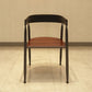 Contemporary Kitchen Dining Armchair Metal Side Dining Chairs in Black