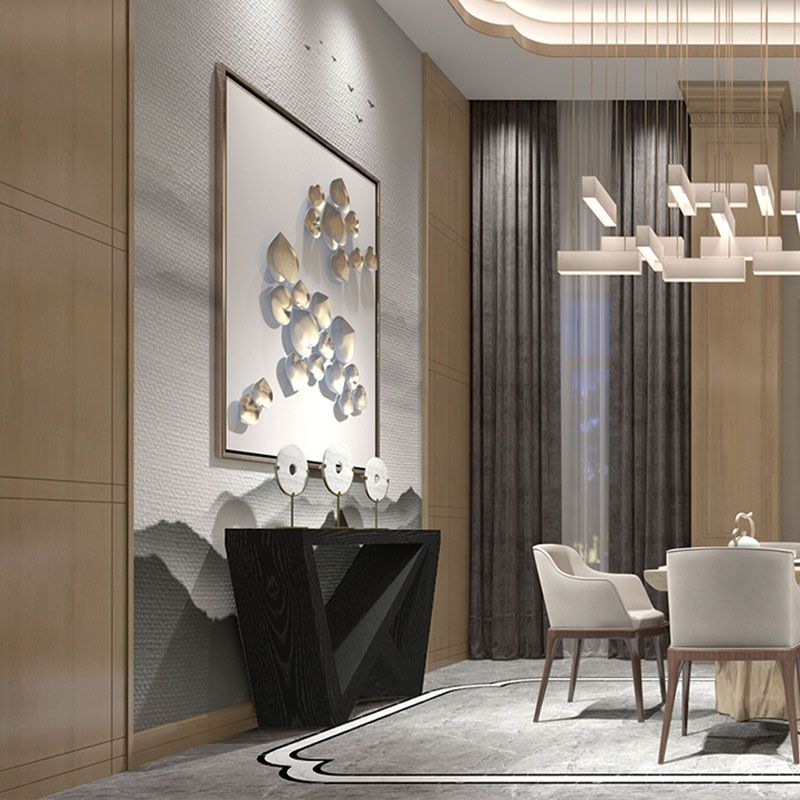 Tavolo da console in legno da 12 "W tavolo da accento moderno di metà secolo per Hall