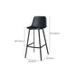 Metal Low Back Dining Stools Contemporary Armless Bar Stools with Footrest Clearhalo 'Bar Furniture' 'Bar Stools' 'bar_stools' 'furn' 'furn_bar_stools' 'Furniture' 'Kitchen & Dining Furniture' 1200x1200_3c2e457e-1732-4c19-9645-e906f35d4bf1