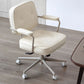 23"W Contemporary Office Chair White Swivel Upholstered Desk Chair Clearhalo 'furn' 'furn_office_chair' 'Furniture' 'Office Chairs' 'Office Furniture' 'office_chair' 1200x1200_3c2ea399-d517-430a-897c-66ab81ebf7da