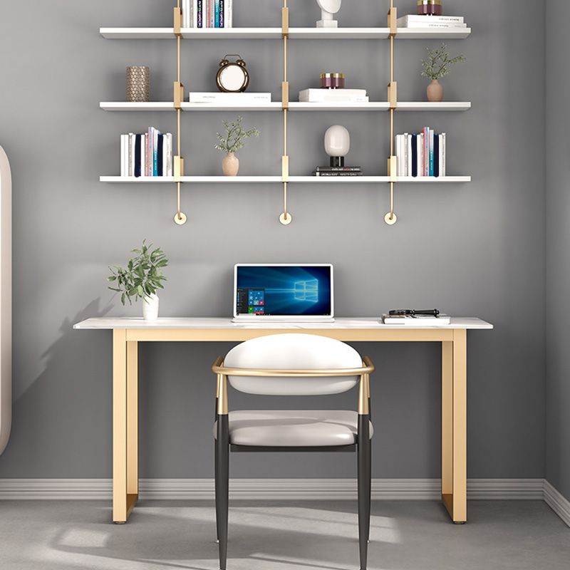 Rectangular Office Desk Sintered Stone Writing Desk in Matte Finish Clearhalo 'furn' 'furn_office_desk' 'Furniture' 'Office Desks' 'Office Furniture' 'office_desk' 1200x1200_3c314b59-7a75-46c1-bf79-156f73441b2d