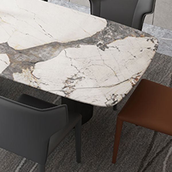 Contemporary 1/4/5/7 Pieces Dining Set with Sintered Stone Dining Table for Restaurant Clearhalo 'Dining Room Sets' 'Dining Tables & Seating' 'dining_room_set' 'furn' 'furn_dining_room_set' 'Furniture' 'furniture_dining_room_set' 'Kitchen & Dining Furniture' 'kitchen&dining_furn' 'kitchen' 1200x1200_3c31e5a1-c9d2-46d3-8952-6a671c9e176d