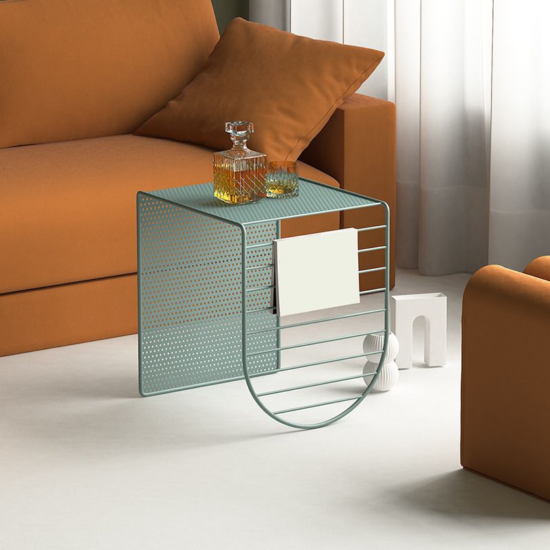 Mid-Century Modern Rectangle Coffee Table with Iron Base Coffee Cocktail Table Clearhalo 'Coffee & Accent Tables' 'Coffee Tables' 'coffee_tables' 'furn' 'furn_coffee_tables' 'Furniture' 'Living Room Furniture' 1200x1200_3c3291af-ea38-4899-b60d-34707c09c5dc