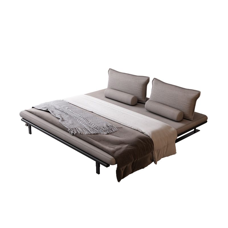 Modern Style Convertible Sofa Round Arm Upholstered Sofa Bed with Mattress Clearhalo 'furn' 'furn_futons' 'Furniture' 'Futons & Daybeds' 'Futons' 'Living Room Furniture' 1200x1200_3c32a39f-3e85-490a-9997-db131eb5eafb