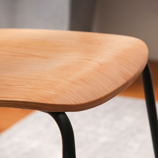 Industrial Metal Side Chair Open Back Stackable Dining Chair with Black Legs Clearhalo ' kitchen&dining_furn' 'Dining Chairs' 'Dining Tables & Seating' 'dining_chair' 'furn' 'furn_dining_chair' 'Furniture' 'furniture_dining_chair' 'Kitchen & Dining Furniture' 'kitchen' 1200x1200_3c32e107-f6c0-4ab4-b70c-9ff630457cf6