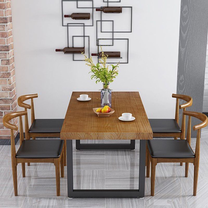 Ensemble de table à manger rectangulaire 1/2/5 PCS Pine Wood Dinette Set pour la cuisine