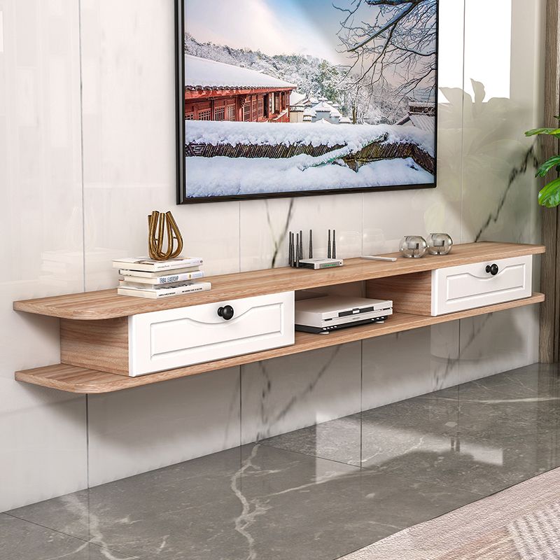 Scandinavian Wall-mounted TV Stand Faux Wood and Solid Wood TV Cabinet Clearhalo 'furn' 'furn_tv_stands_entertainment_centers' 'Furniture' 'Living Room Furniture' 'TV Stands & Entertainment Centers' 'TV Stands & Media Storage Furniture' 'tv_stands_entertainment_centers' 1200x1200_3c349579-5e91-4ae3-bfc9-30b9ae7223c2