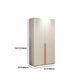 Contemporary Wooden Wardrobe White Color Soft Close Door Wardrobe Closet with 1-Door