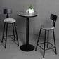1/3 Pieces Industrial Iron Bar Table Set Round Bistro Set with Grey Faux Marble Top Clearhalo 'Bar Furniture' 'furn' 'furn_home_bar_bar_sets' 'Furniture' 'Home Bars & Bar Sets' 'home_bar_bar_sets' 'Kitchen & Dining Furniture' 1200x1200_3c375f43-74d9-4468-8cbb-8436068fdf70
