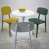 Scandinavian Stackable Dining Side Chair Plastic Armless Dining Chairs