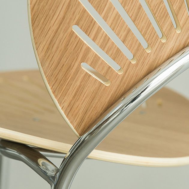 Industrial Metal Restaurant Dining Side Chair Matte Finish Open Back Dining Chair Clearhalo ' kitchen&dining_furn' 'Dining Chairs' 'Dining Tables & Seating' 'dining_chair' 'furn' 'furn_dining_chair' 'Furniture' 'furniture_dining_chair' 'Kitchen & Dining Furniture' 'kitchen' 1200x1200_3c387e77-7246-4498-ae04-6a1af94253fe