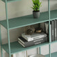 Scandinavian Etagere Bookcase Metal Open Back Bookshelf with Shelves