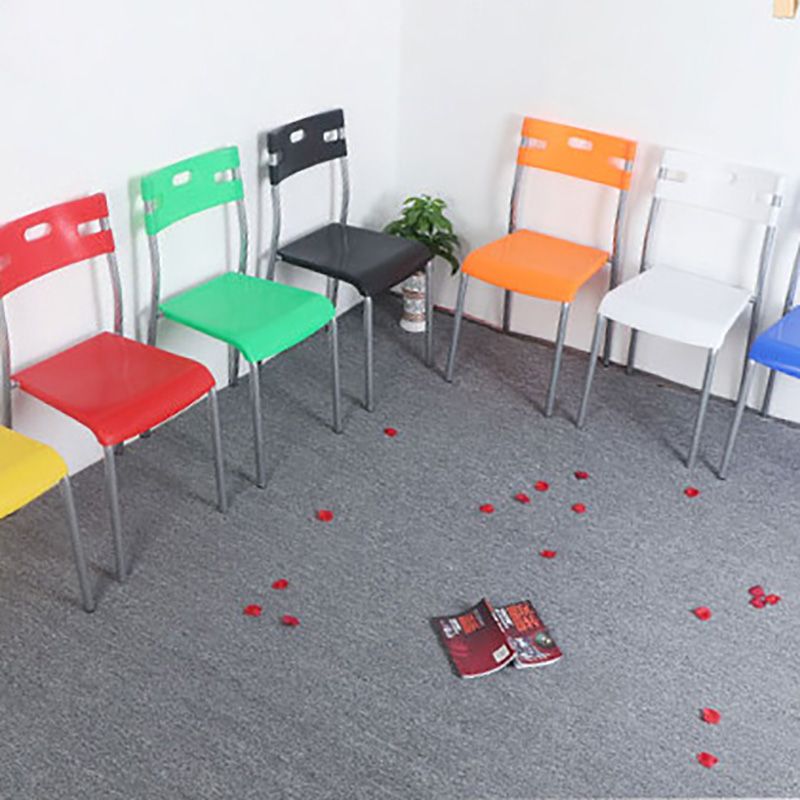 Minimalist Style Plastic Dining Armless Chair Open Back Stackable Dining Side Chair Clearhalo ' kitchen&dining_furn' 'Dining Chairs' 'Dining Tables & Seating' 'dining_chair' 'furn' 'furn_dining_chair' 'Furniture' 'furniture_dining_chair' 'Kitchen & Dining Furniture' 'kitchen' 1200x1200_3c39505d-8655-42d5-bd2f-3330e72e9210