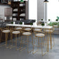 Solid Wood Bar Table Set Glam Rectangle 1/5/9 Pieces Counter Table Clearhalo 'Bar Furniture' 'furn' 'furn_home_bar_bar_sets' 'Furniture' 'Home Bars & Bar Sets' 'home_bar_bar_sets' 'Kitchen & Dining Furniture' 1200x1200_3c3ab7c9-05ae-4316-a880-2038554f0d6c