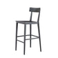 Contemporary Metal Counter Height Stools with Footrest Bar Stool in Silver Clearhalo 'Bar Furniture' 'Bar Stools' 'bar_stools' 'furn' 'furn_bar_stools' 'Furniture' 'Kitchen & Dining Furniture' 1200x1200_3c3b5116-85b2-46d7-98ed-c777162b70e6