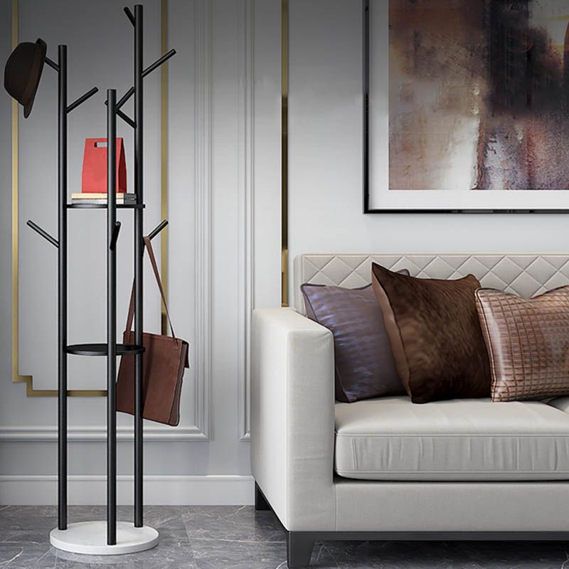 Lichte luxe kader rekmarmeren basisinvoerkit Iron Coat Hanger