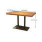 Eettafel in industriële stijl Massief houten eettafel voor eetkamer