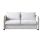 Scandinavian Stain-resistant Sofa Bed Faux Leather Sleeper Sofa